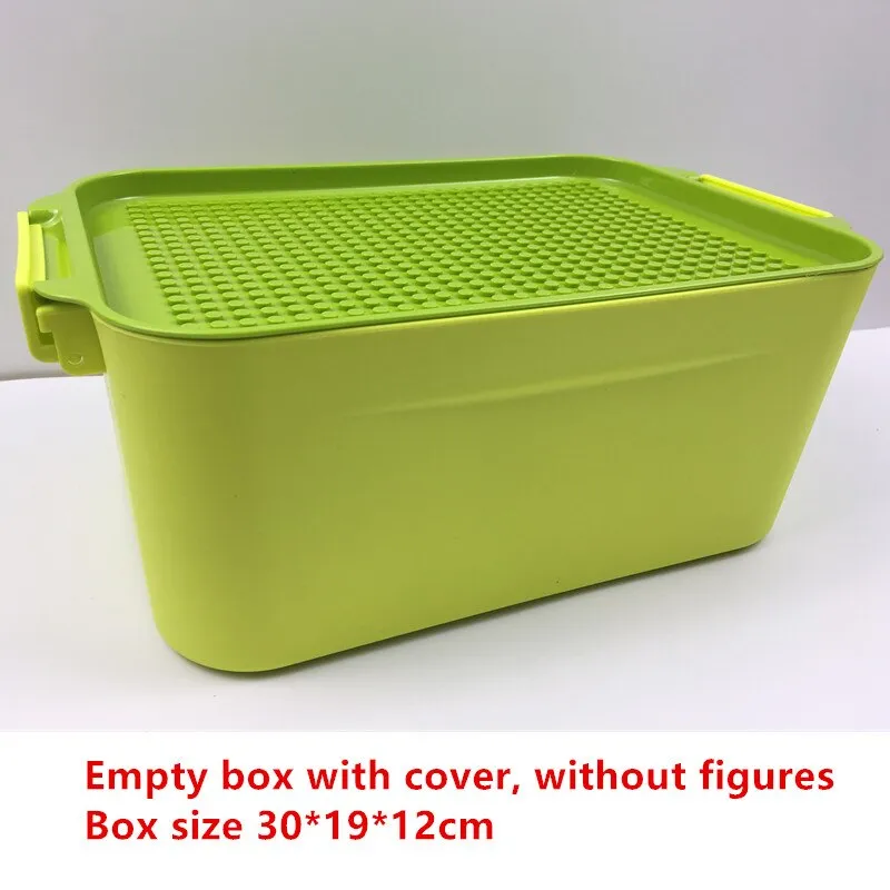 100 60 City Compatible Building Blocks DIY Juguetes Storage Box Boy Girl Toy Gift Bricks Miniature Action Figures for Children