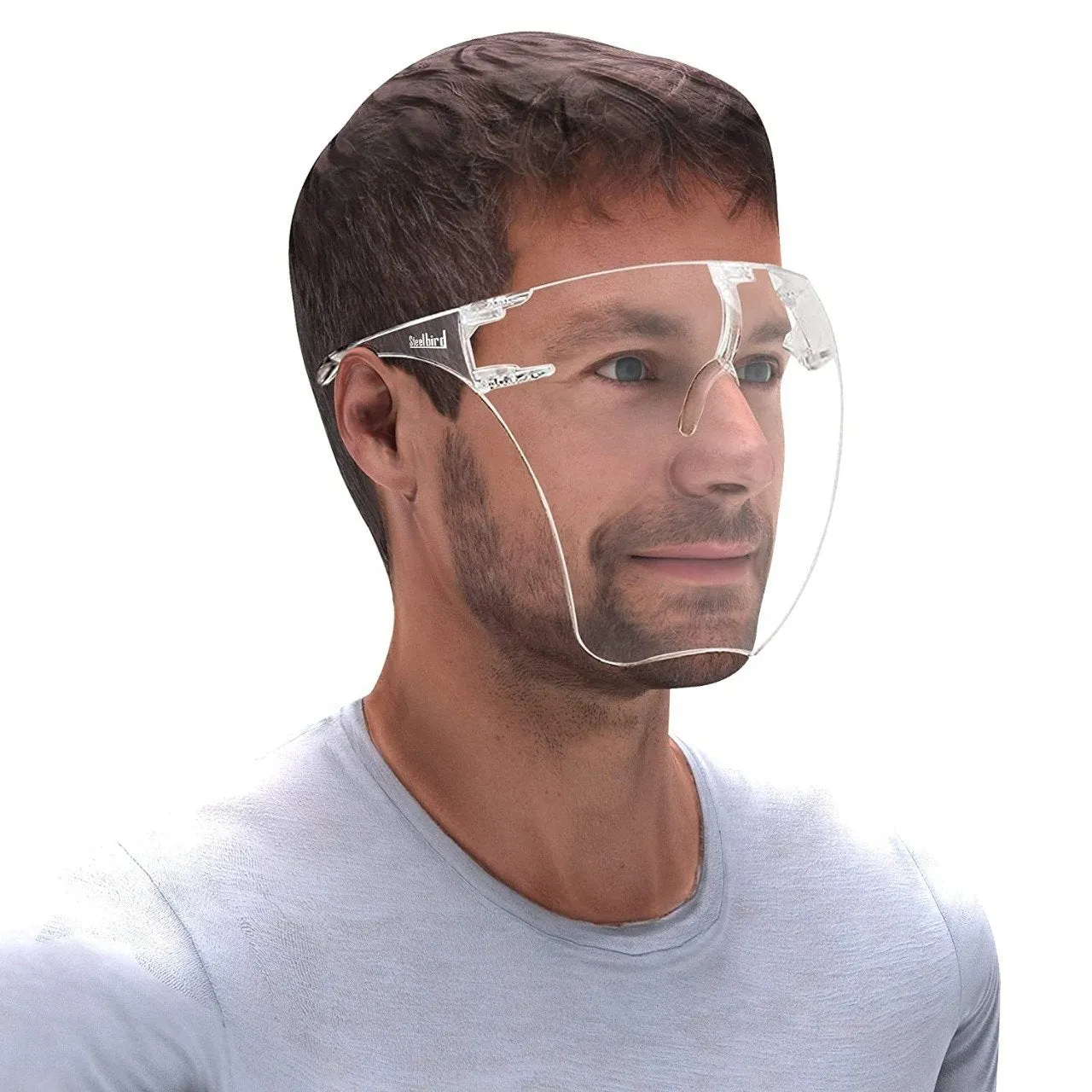 1701 Multipurpose Clear Face Shield Anti-fog Anti-Scratch Protective Fashion Wear for Men