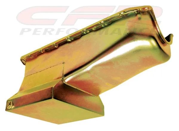 1958-79 CHEVY SMALL BLOCK 283-305-327-350-400 DRAG RACING OIL PAN - ZINC