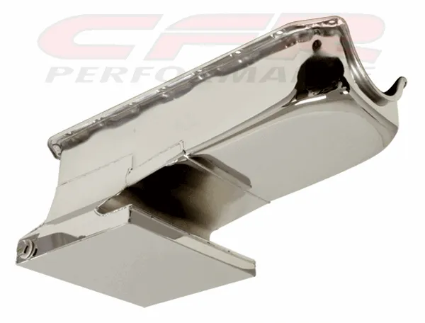 1962-67 CHEVY II-NOVA 1958-79 SMALL BLOCK 283-305-327-350-400 DRAG RACING OIL PAN - CHROME