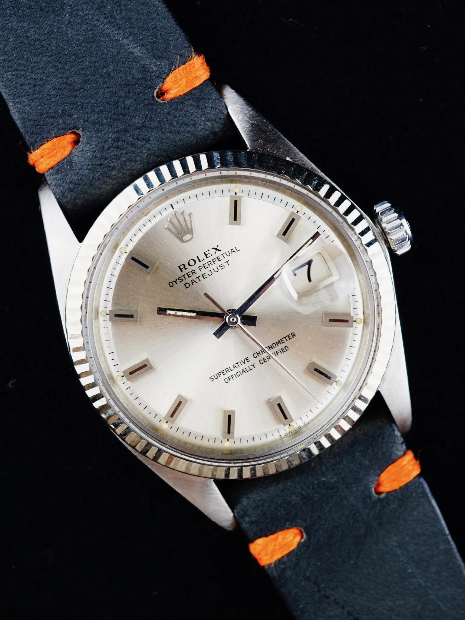 1968 Rolex Datejust (Ref. 1601) Silver Block Dial