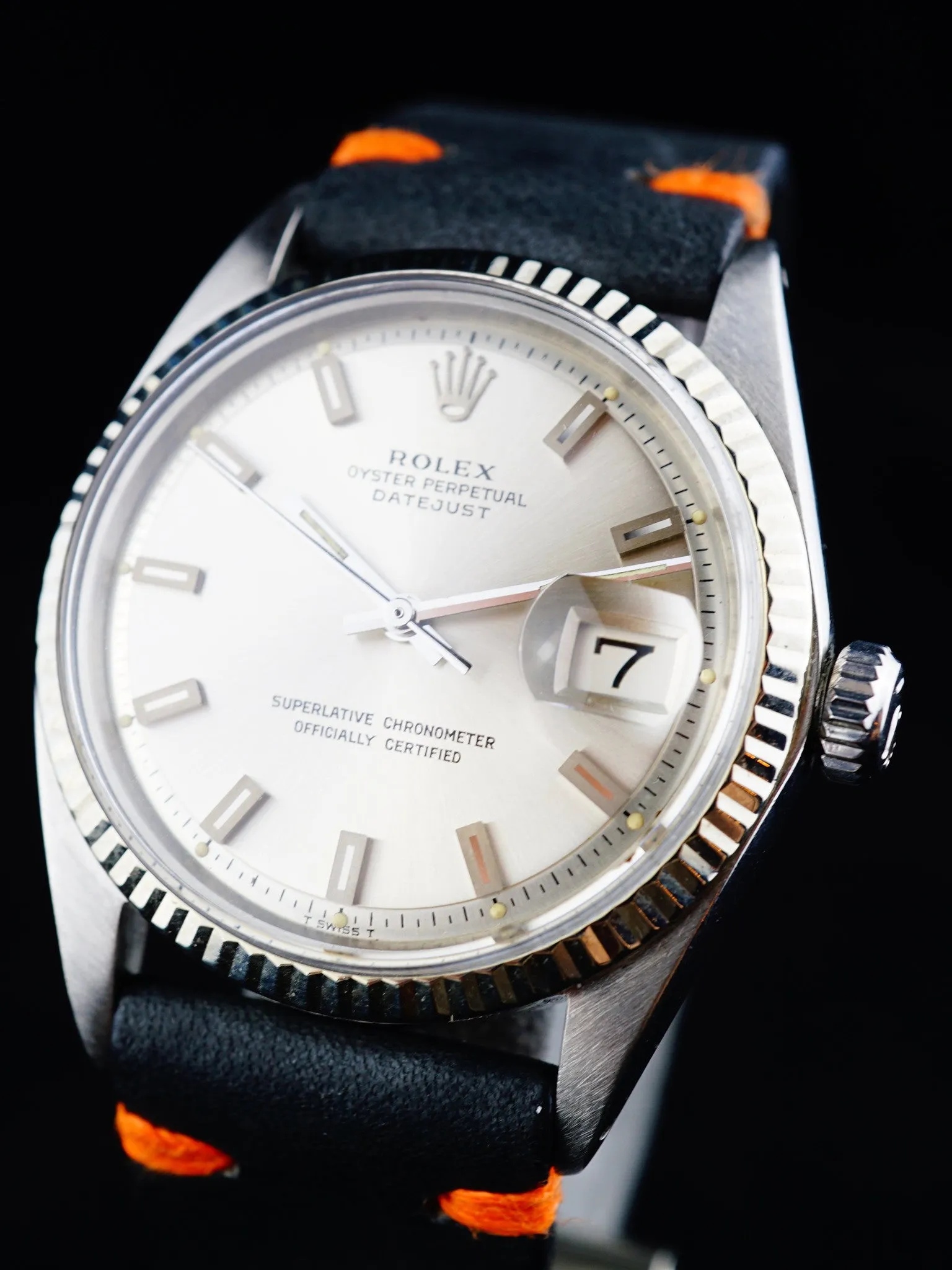 1968 Rolex Datejust (Ref. 1601) Silver Block Dial