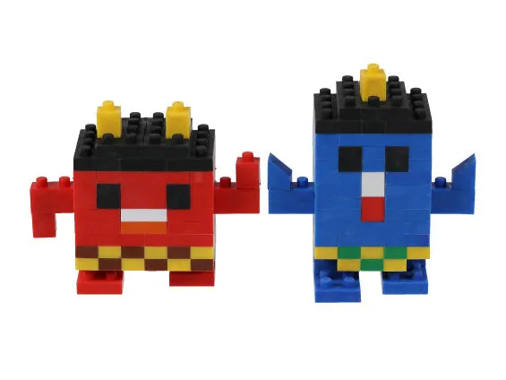 38472 Iwako BLOCKS Monster Brother Erasers -1