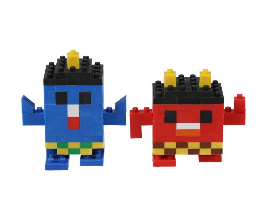 38472 Iwako BLOCKS Monster Brother Erasers -1