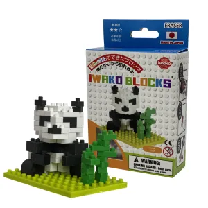 38483 Iwako BLOCKS Panda Eraser-1