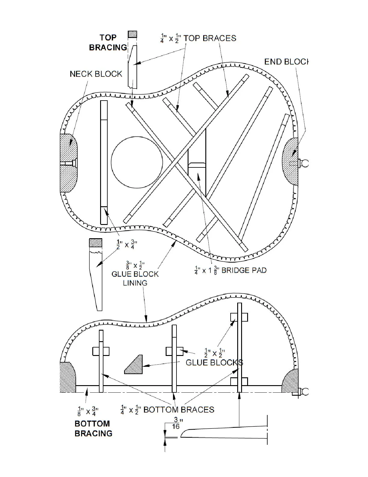 Acoustic Guitar Building Plans - DIY Musical Instrument Building Project Build Your Own