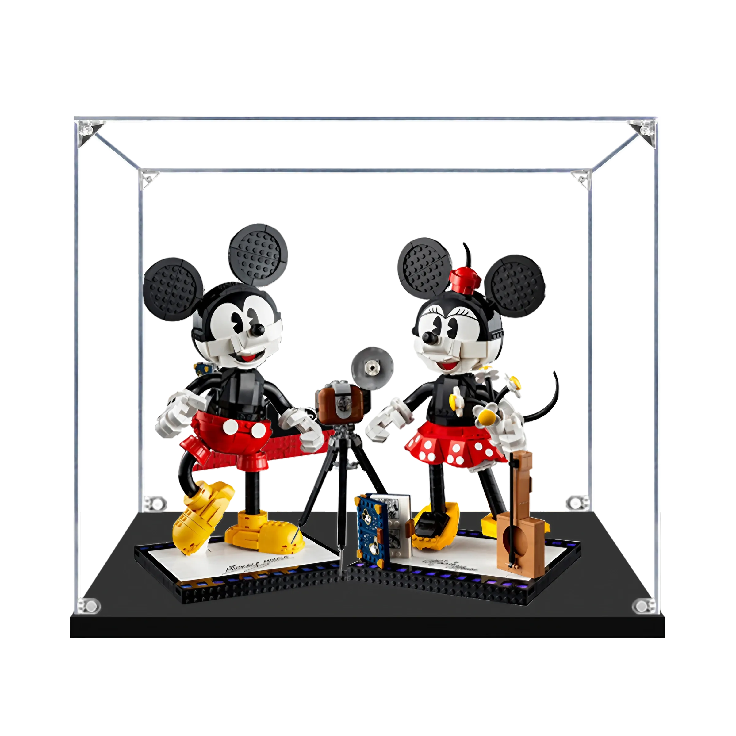 Acrylic Display Case for LEGO® Mickey Mouse & Minnie Mouse Buildable Characters 43179