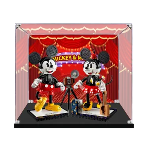 Acrylic Display Case for LEGO® Mickey Mouse & Minnie Mouse Buildable Characters 43179