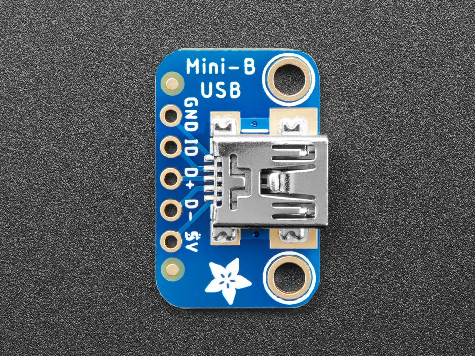 Adafruit USB Mini-B Breakout Board