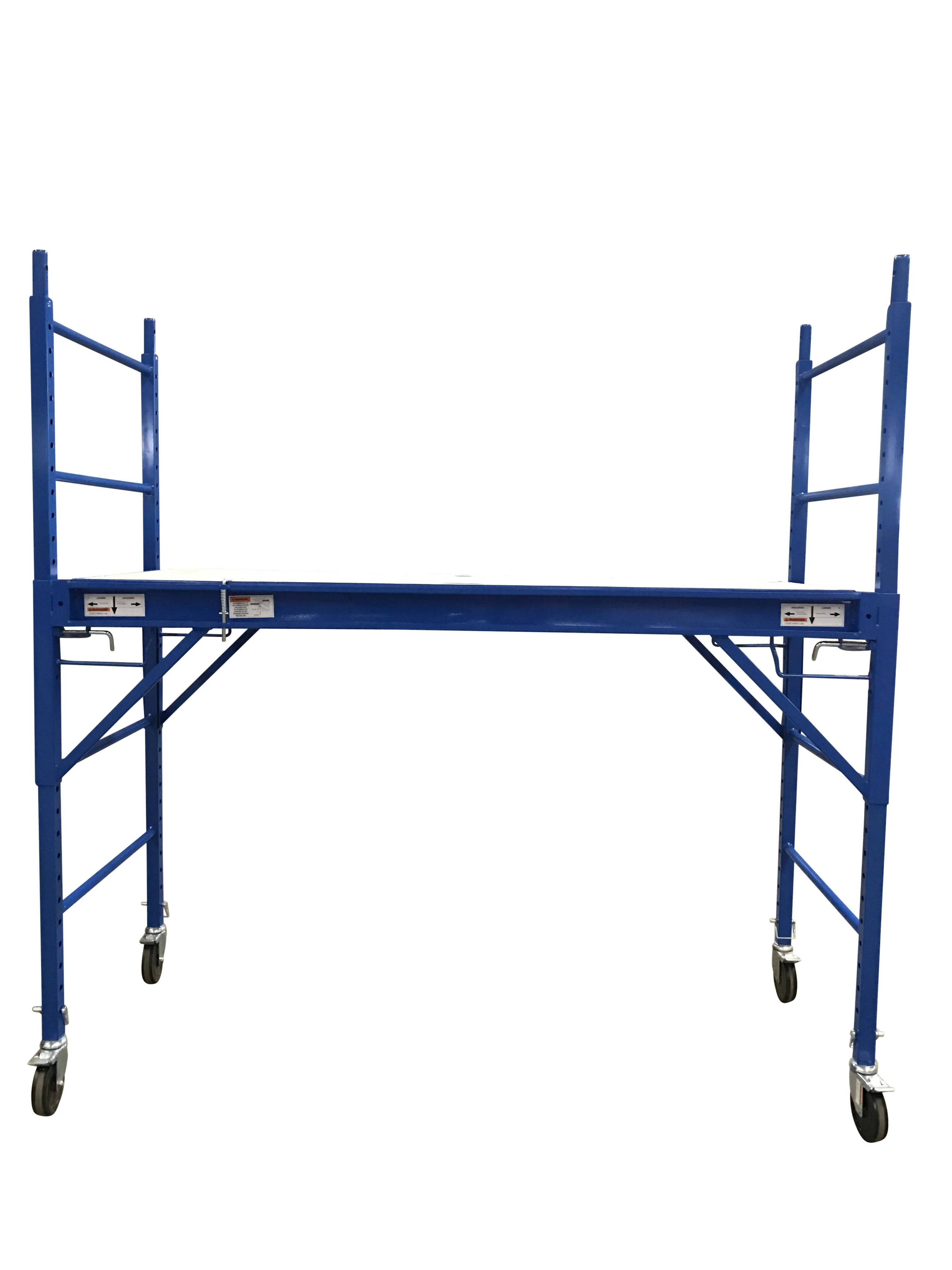 Adjustable 1.8m Mobile Scaffold Ladder - 450KG Capacity