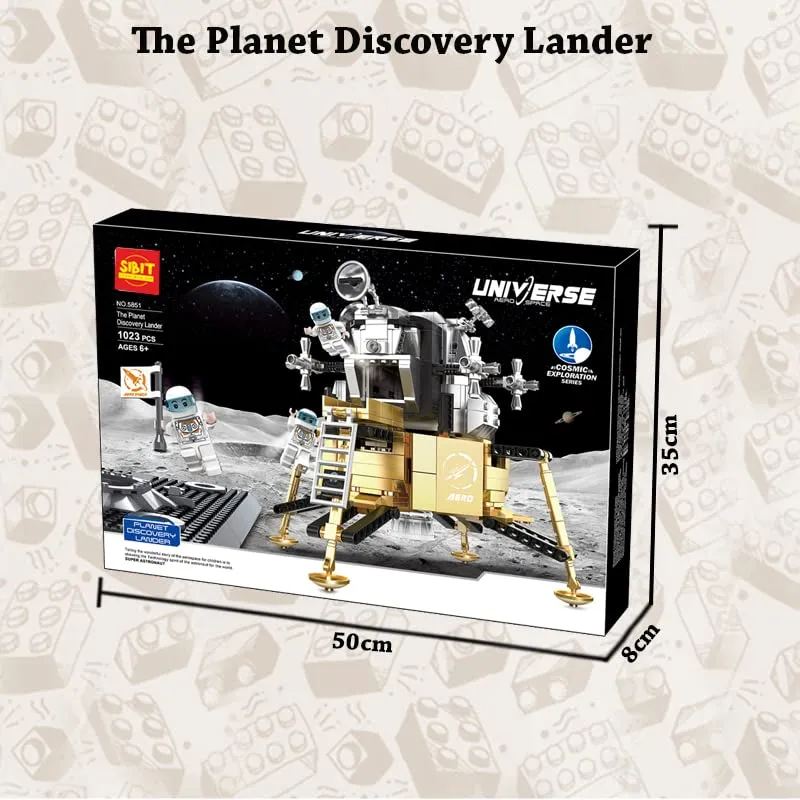 Aerospace Planet Discovery Toy Building Blocks Kit (1023 Pcs)