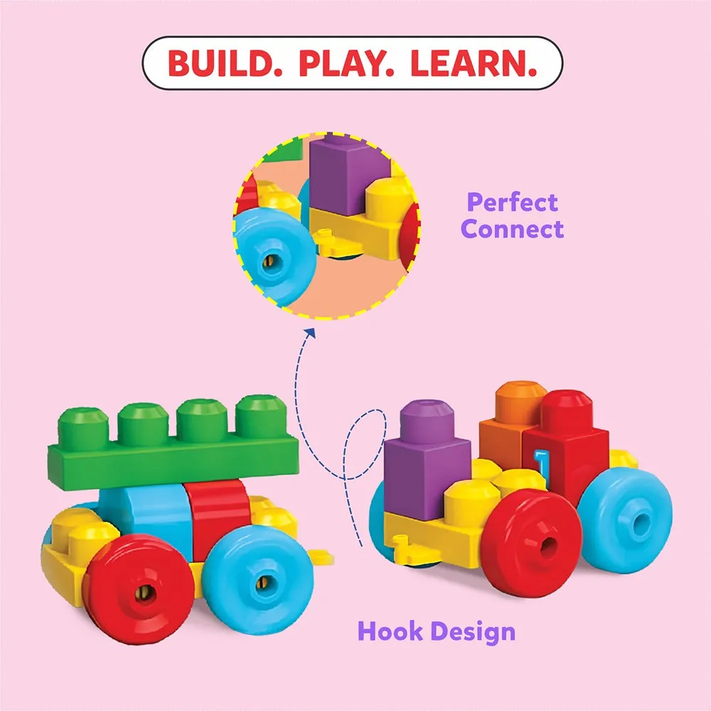 Alphabet & Number Learning Train Blocks Set