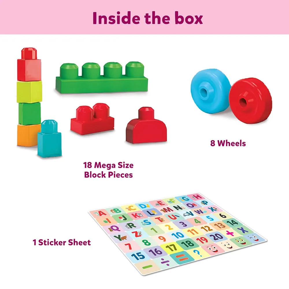 Alphabet & Number Learning Train Blocks Set