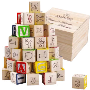 Alphabet Wooden Blocks - Kids Building Blocks