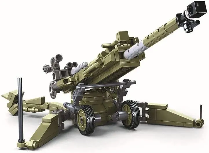 American 155mm Howitzer Building Blocks Weapon Set | General Jim's Toys and Bricks