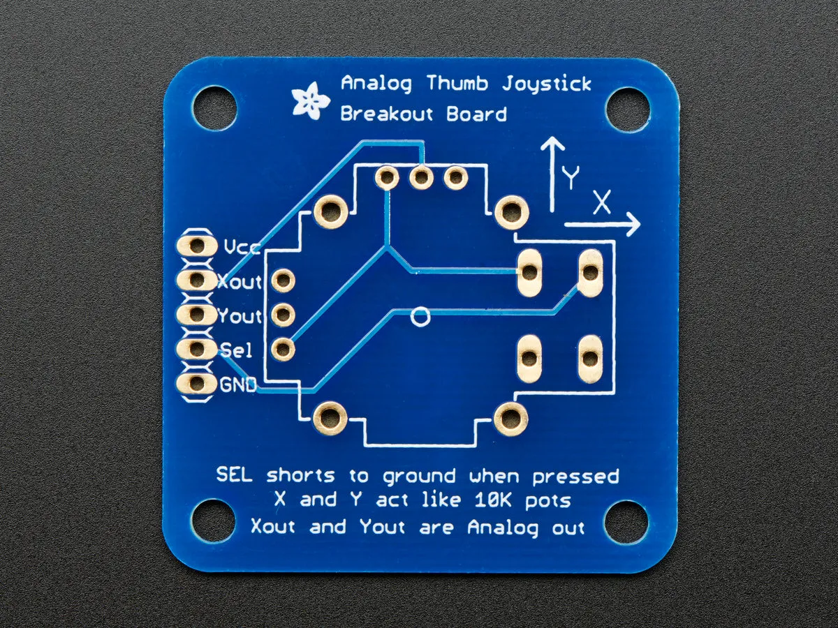 Analog 2-axis Thumb Joystick with Select Button   Breakout Board