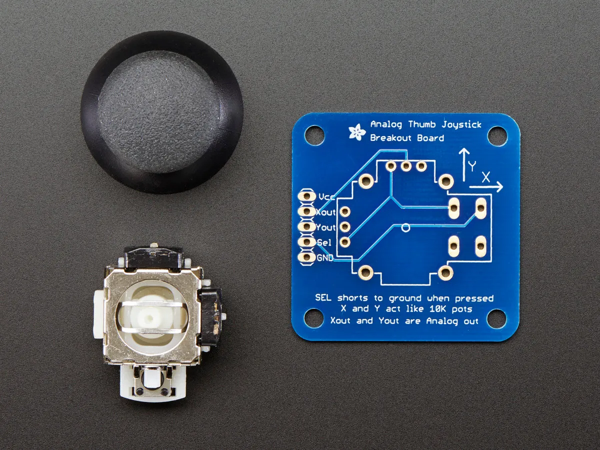 Analog 2-axis Thumb Joystick with Select Button   Breakout Board