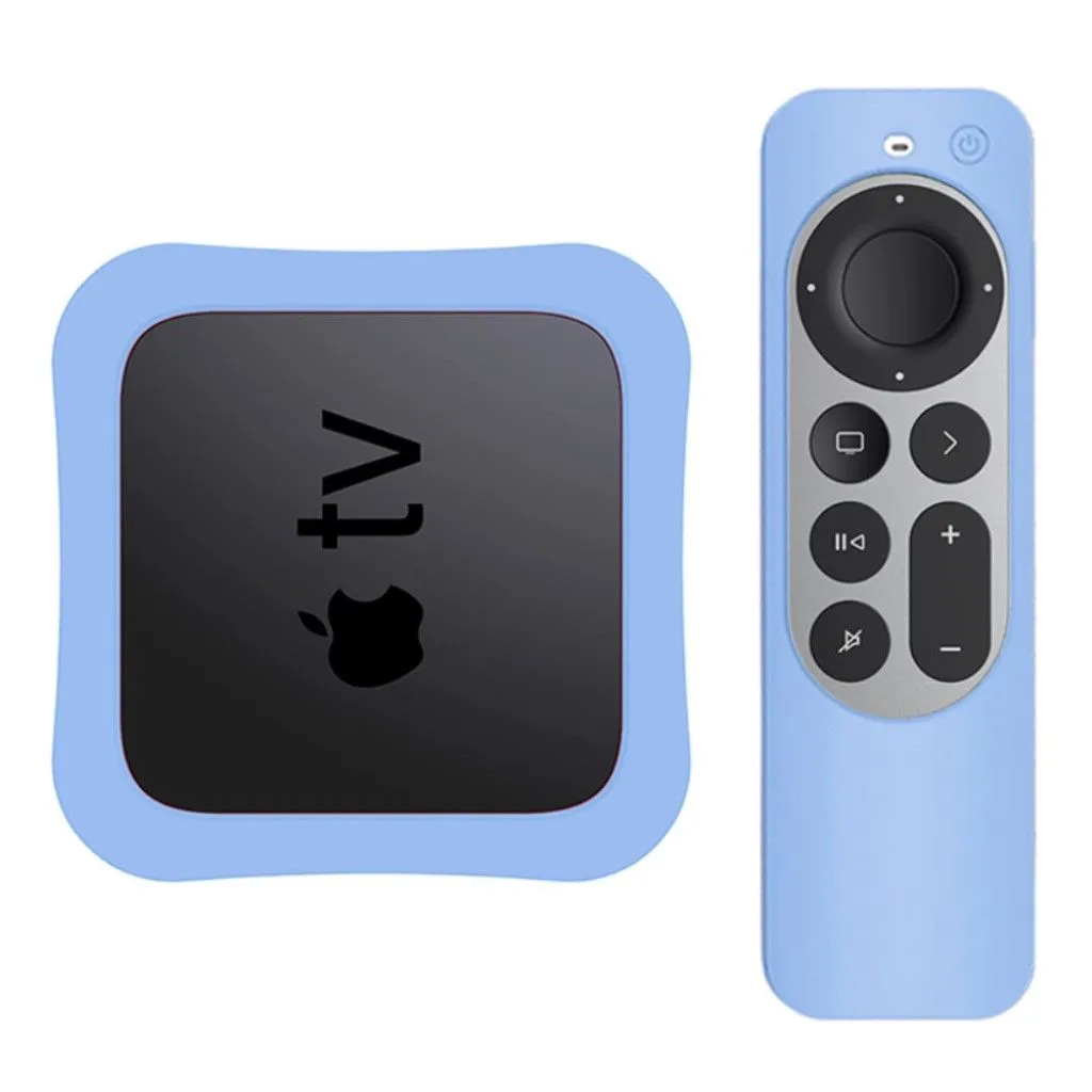 Apple TV 4K (2021) set-top box   controller silicone cover - Blue