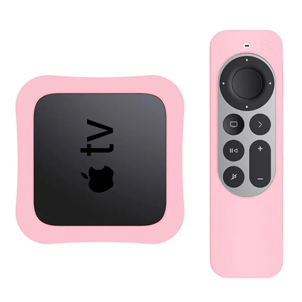 Apple TV 4K (2021) set-top box   controller silicone cover - Pink