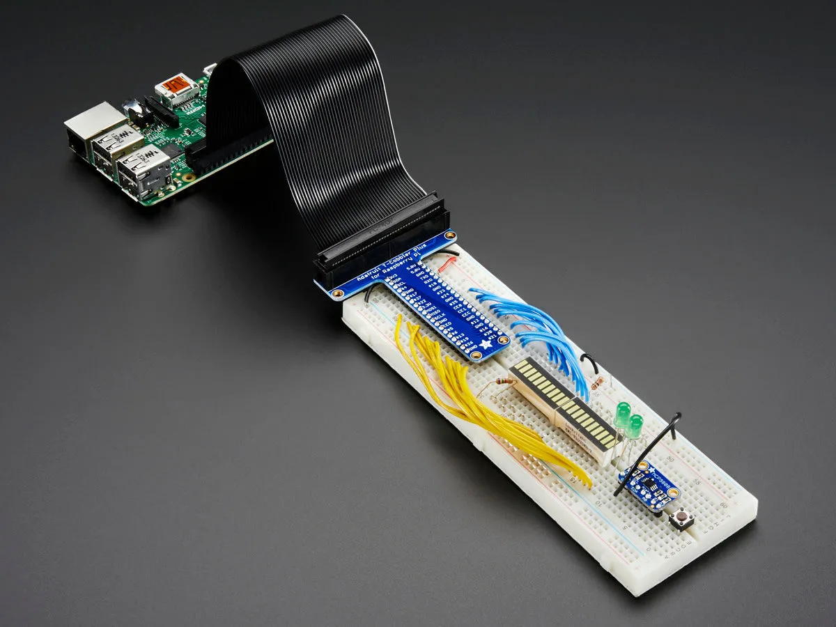 Assembled Pi T-Cobbler Plus - GPIO Breakout