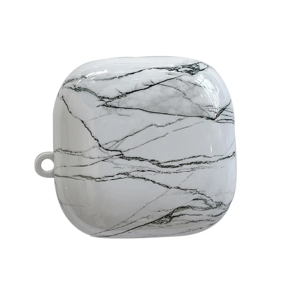 Beats Fit Pro marble themed ccase - White