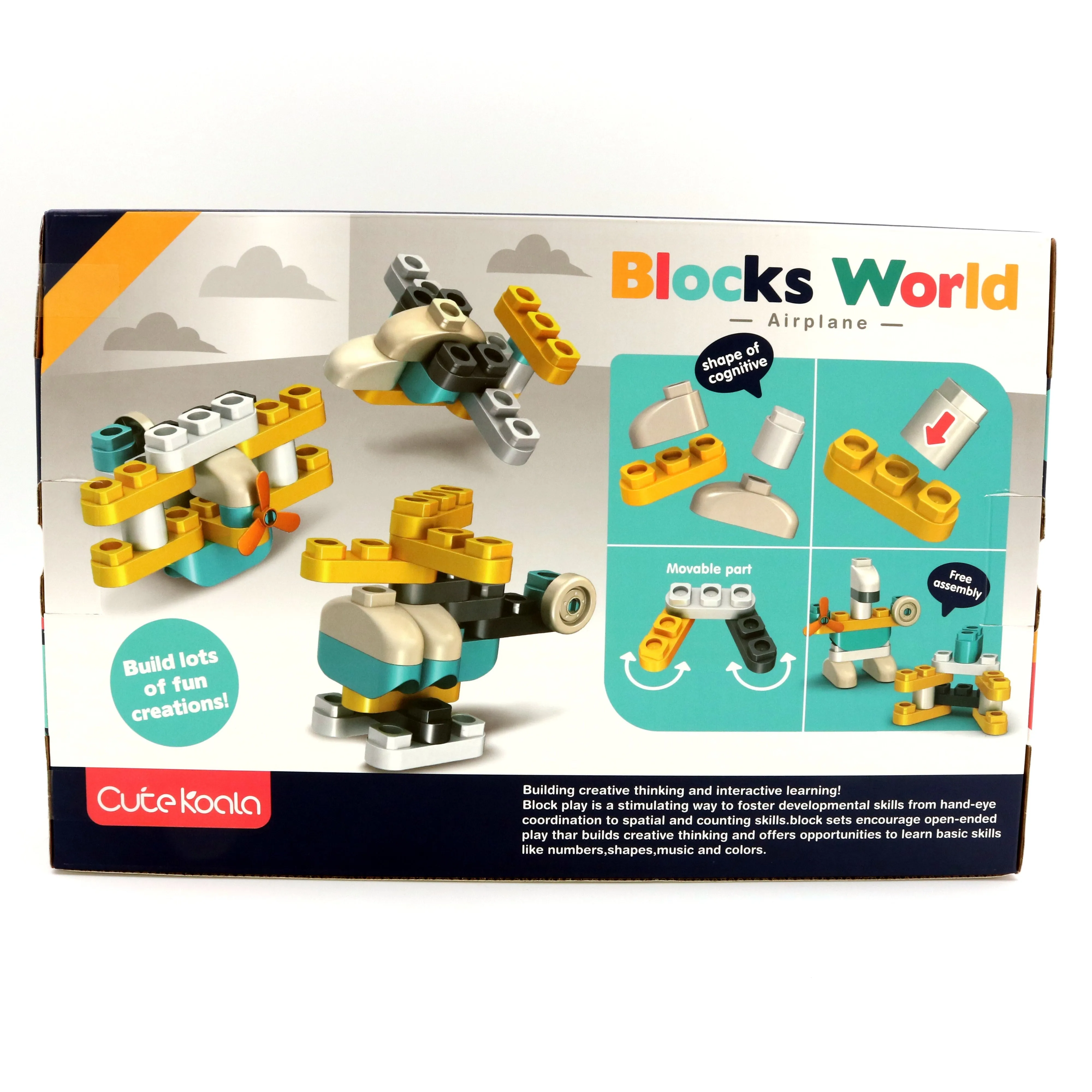 Blocks World Airplane 3-In-1 Building Set