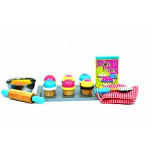 Bloomby Kalias Sweet Cupcake Pretend Play Wooden Set