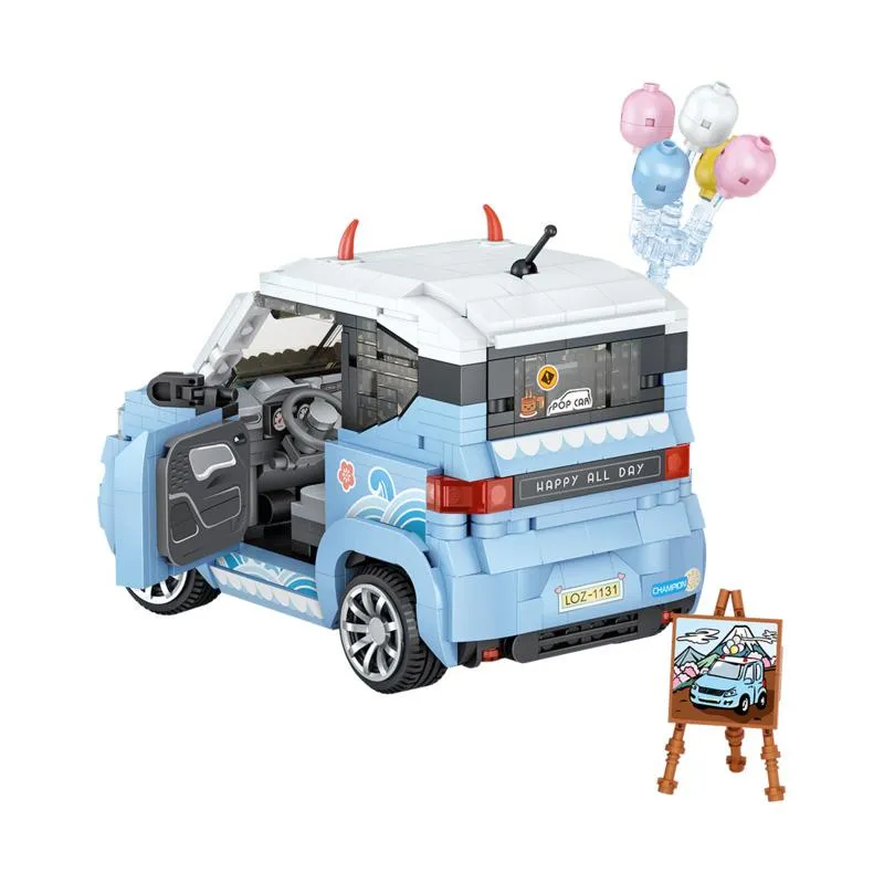 Blue Mini Car | LOZ Mini Block Building Bricks Set Vehicle Model for Ages 8 