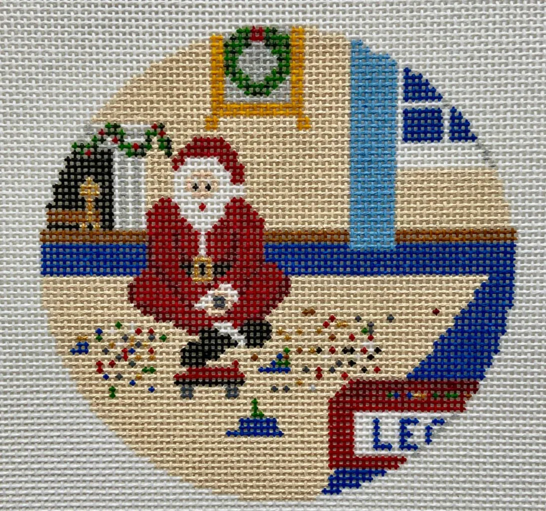 Building Blocks Santa Canvas