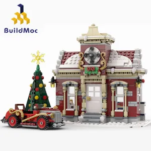 Buildmoc Building Blocks Castle Toys MOC-84431 Winter City Hall