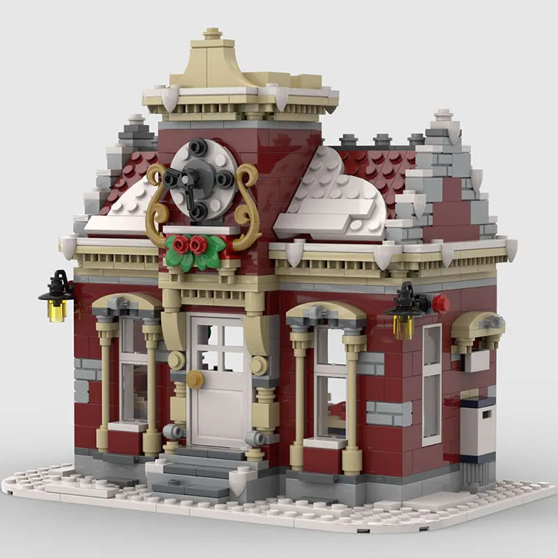 Buildmoc Building Blocks Castle Toys MOC-84431 Winter City Hall