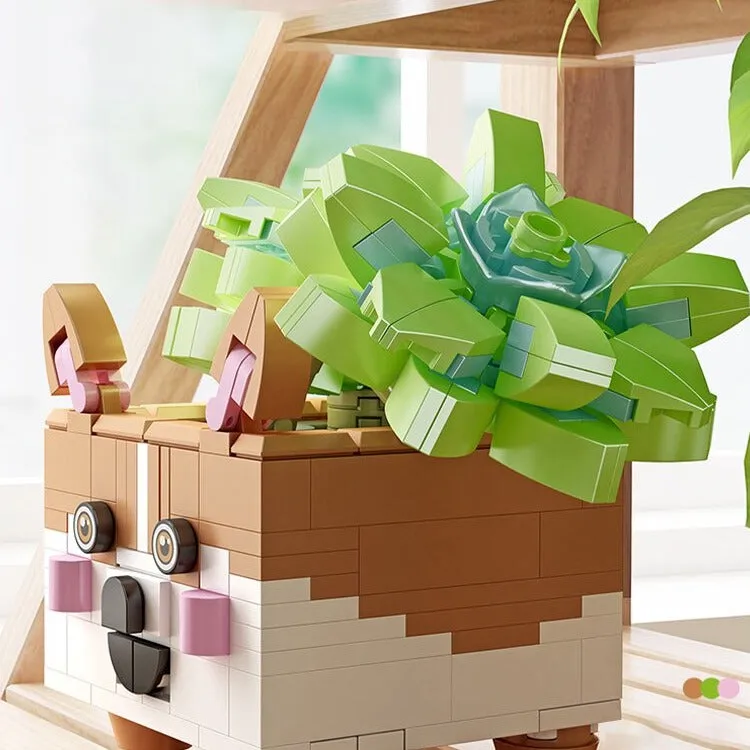 Cactus, Succulent, and Animal Planter Building Sets