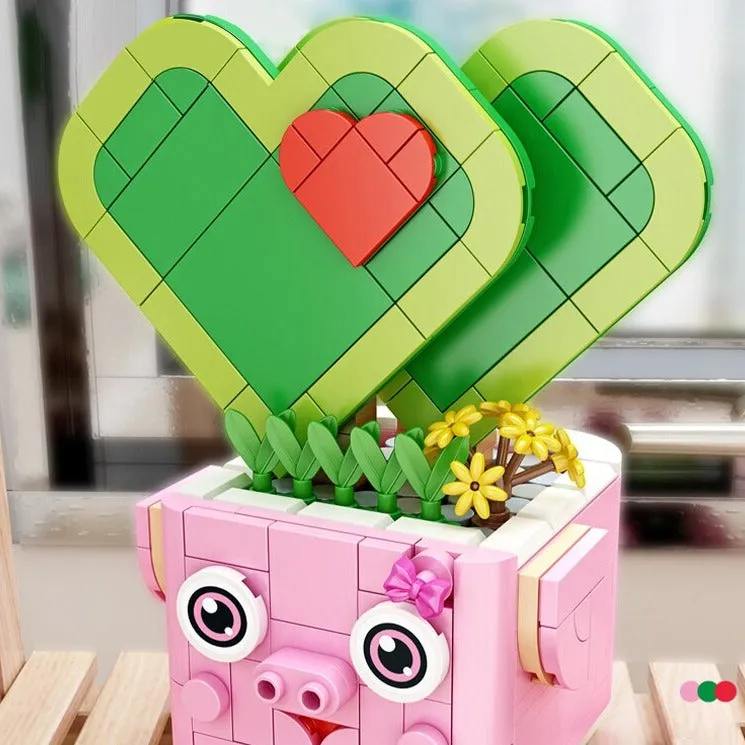 Cactus, Succulent, and Animal Planter Building Sets