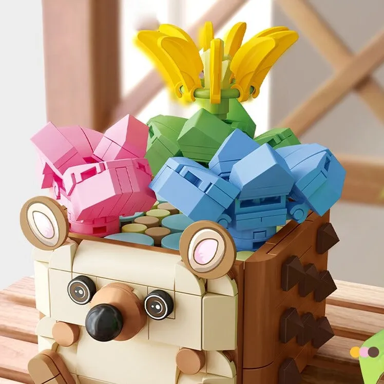 Cactus, Succulent, and Animal Planter Building Sets