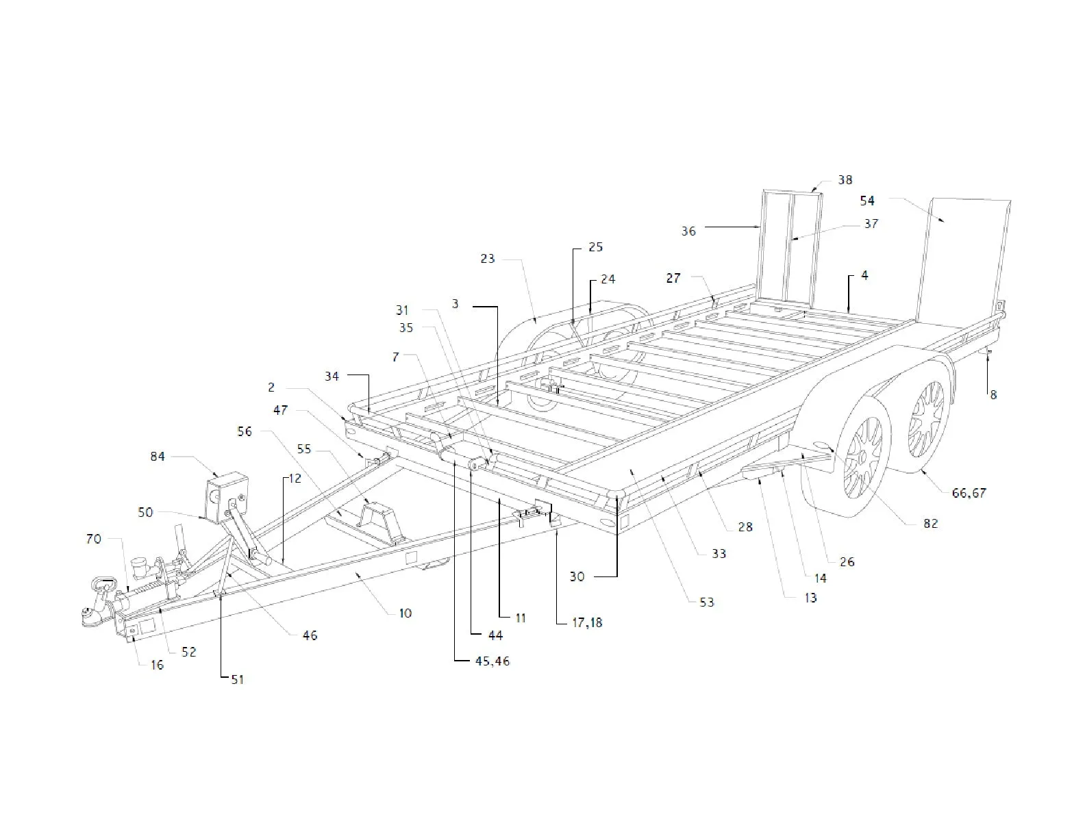 Car Trailer Hauler Plans DIY Homemade Open Auto Carrier Build Your Own