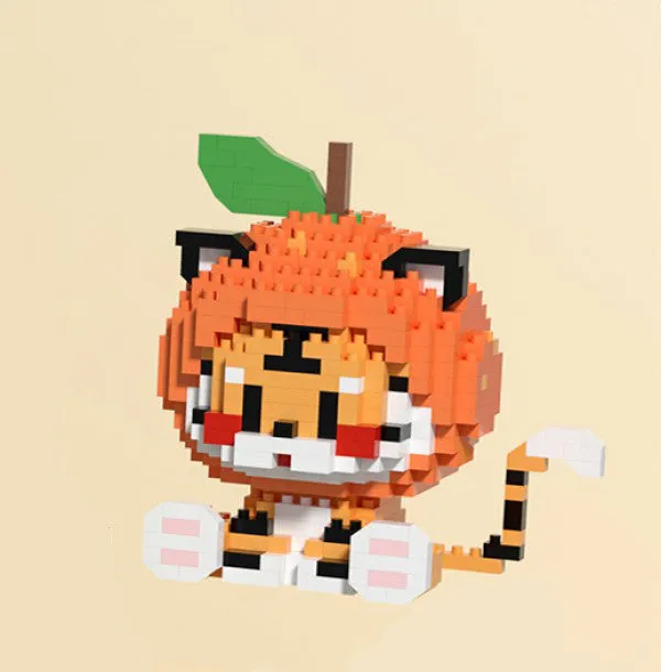 Cat and Tiger Onesie Nano Building Set