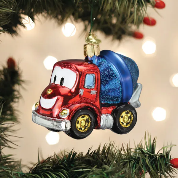 Cheerful Cement Truck Ornament