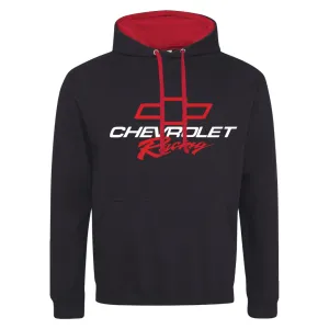 Chevrolet Racing Black and Red Hoodie Sweatshirt