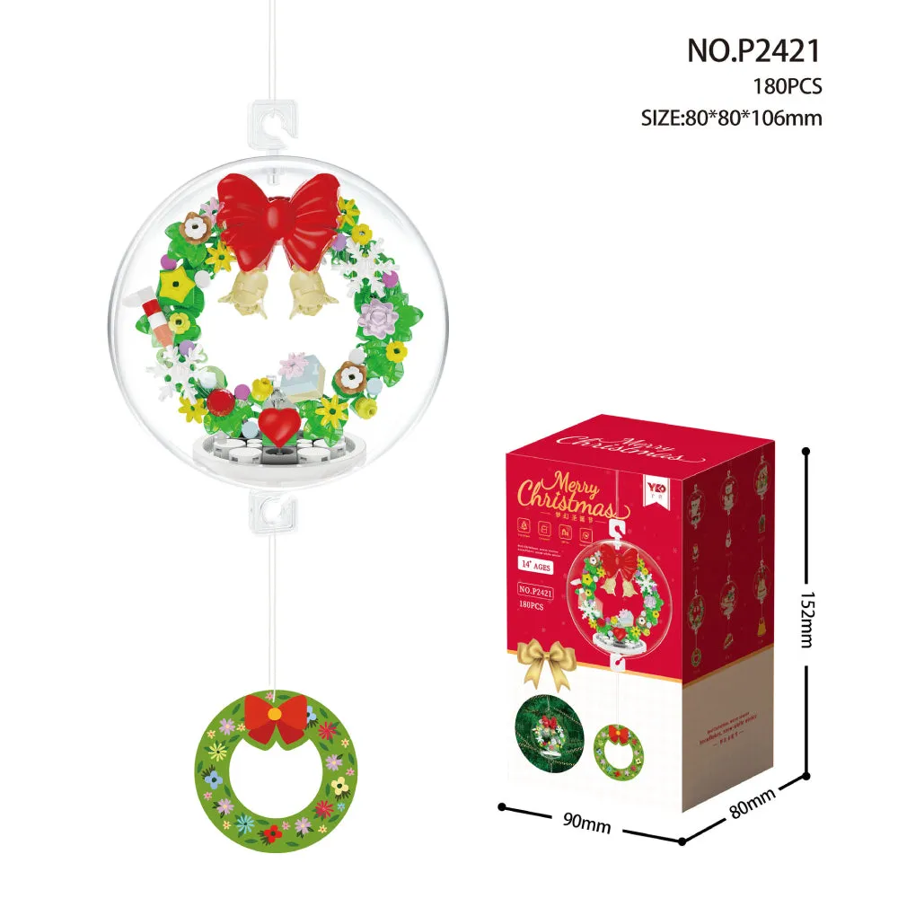 Christmas Building Block Ornament Christmas Block Balls Gift for Kids