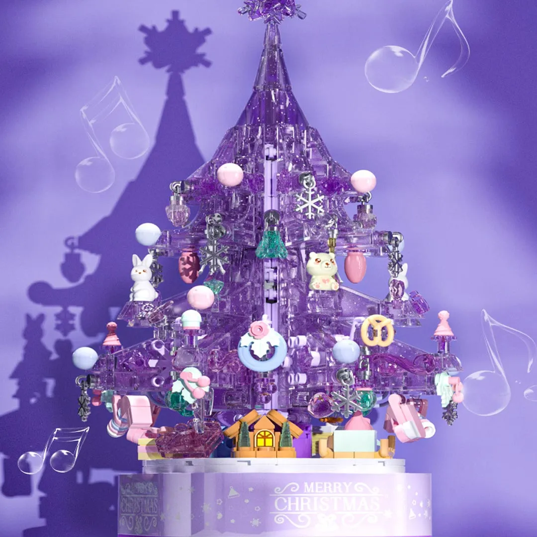 Christmas Tree Music Box Building Block Kit