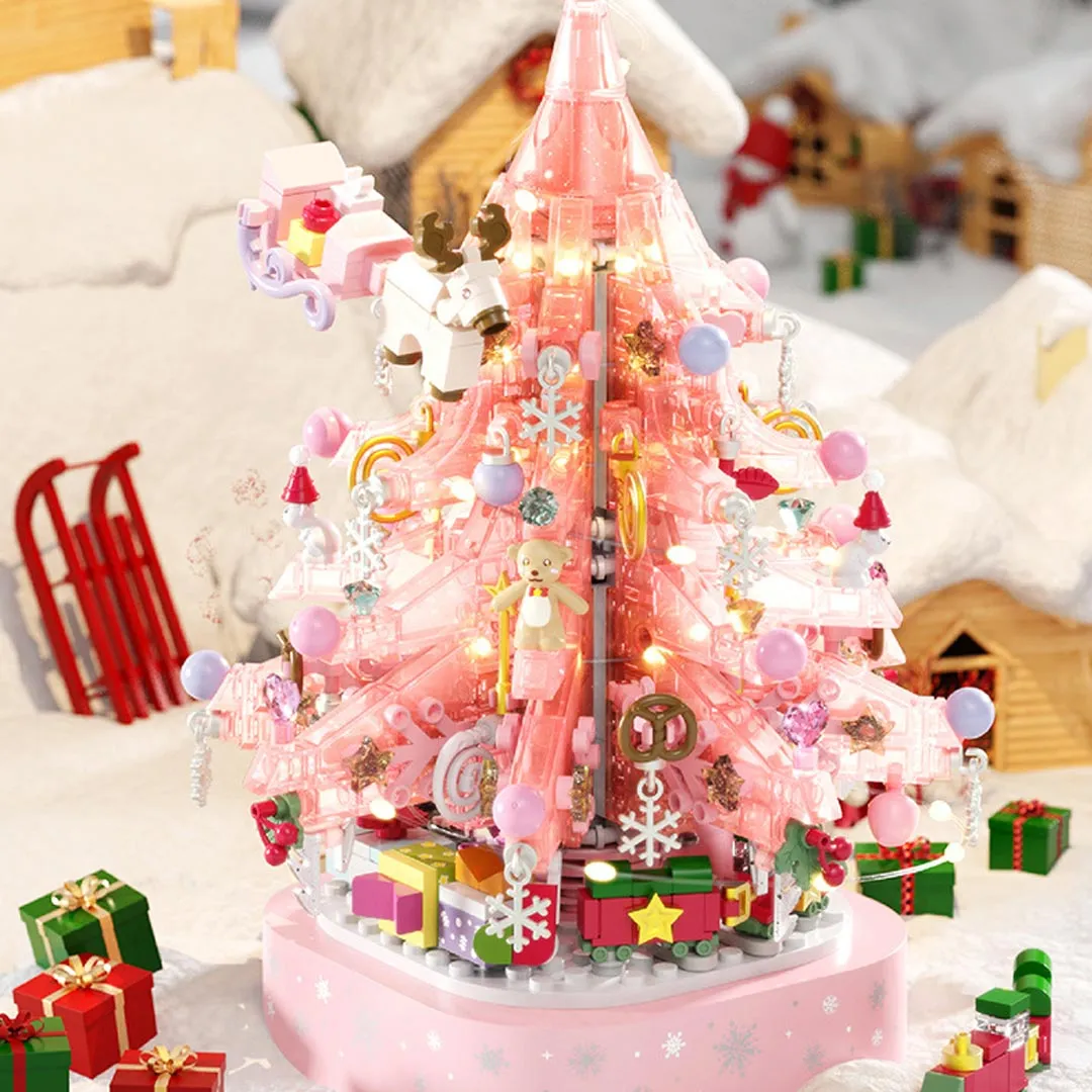 Christmas Tree Music Box Building Block Kit