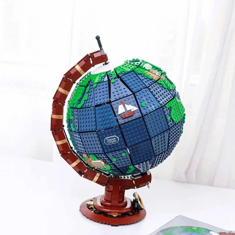 Classic Earth Map 2585PCS brick kit model creative assembly blocks toy boy's birthday gift