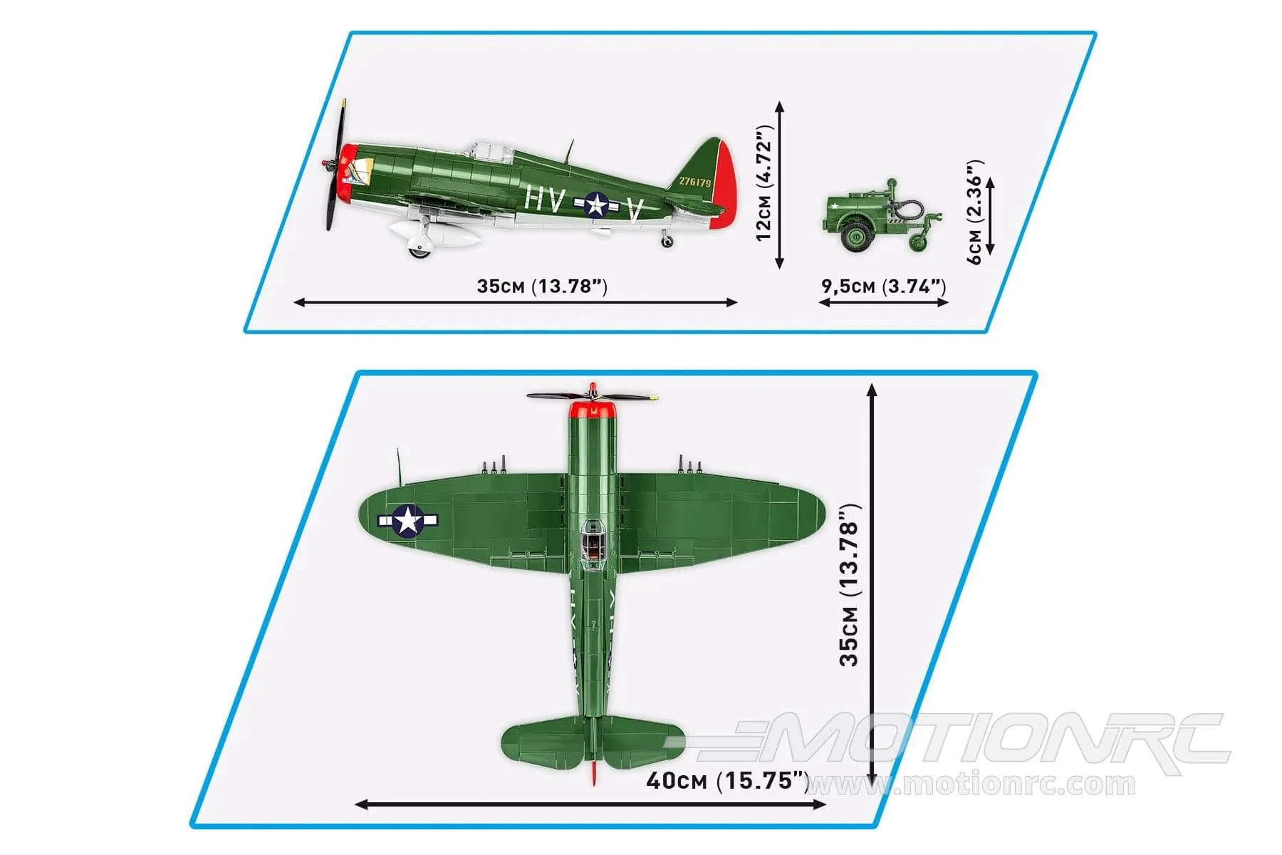 COBI US P-47 Thunderbolt Executive Edition 1:32 Scale Building Block Set