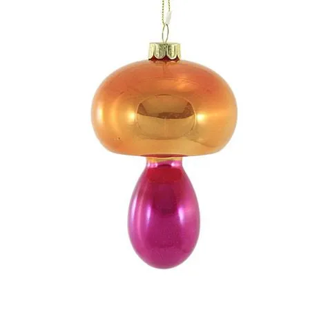 Color Block Spindle Mushroom Ornament