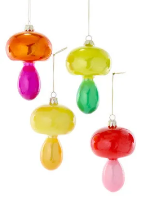 Color Block Spindle Mushroom Ornament