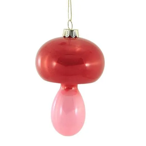 Color Block Spindle Mushroom Ornament