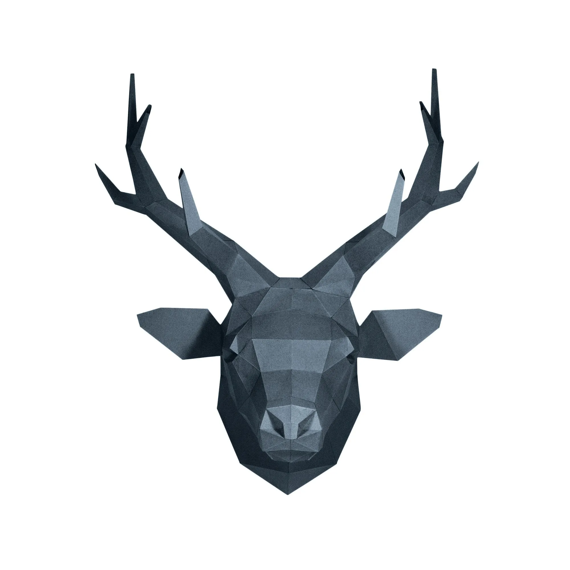 Deer Head 3D Papercraft Wall Art - Grey Sapphire Limited Edition