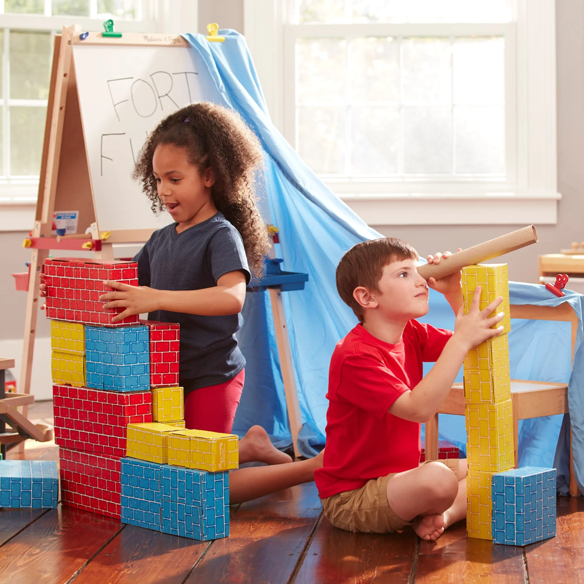 Deluxe Jumbo Cardboard Blocks - 40 Pieces