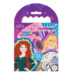 Disney Princess Carry Along Colouring Set With Crayons