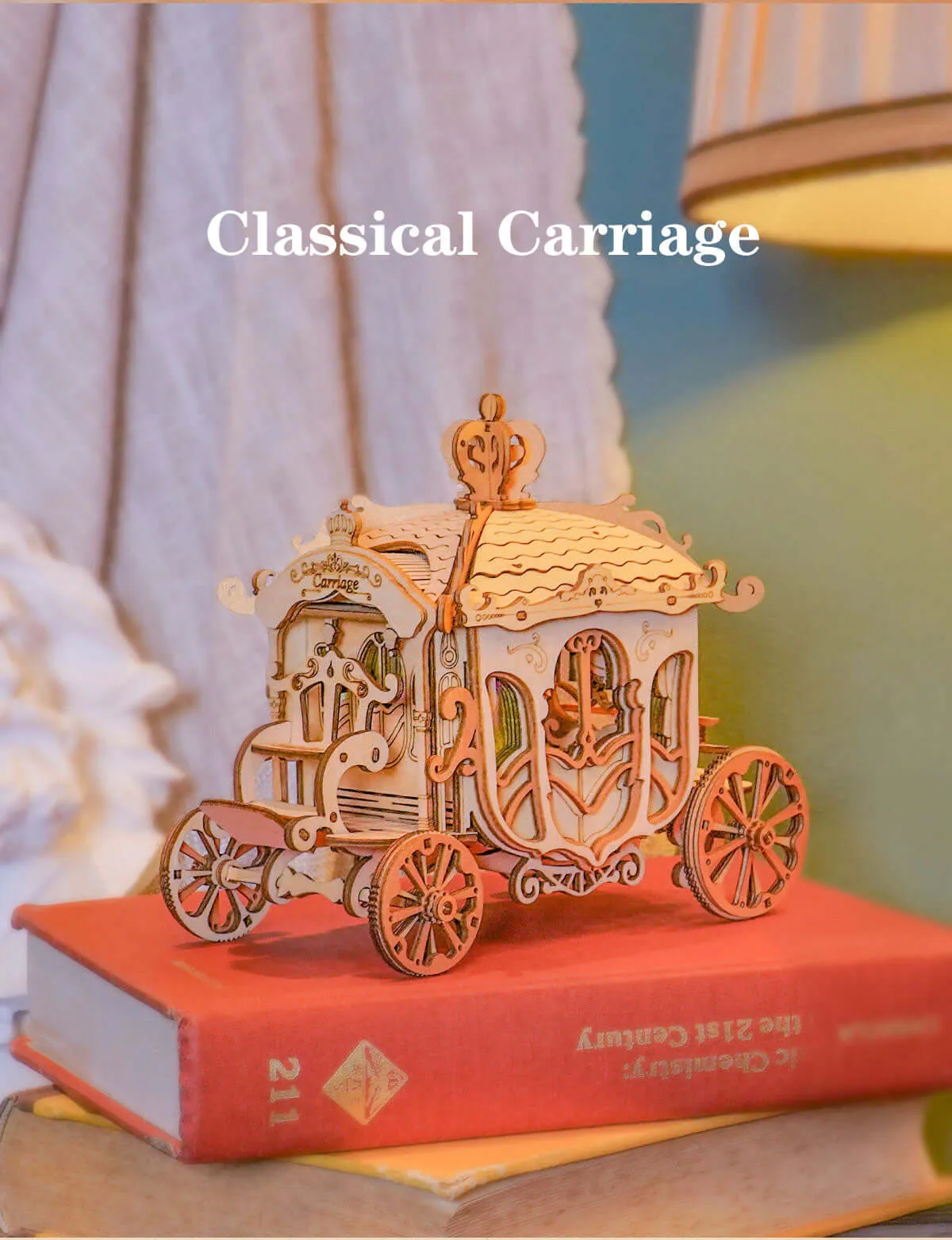 DIY 3D Classic Carriage Wooden Puzzle | Kidstoylover